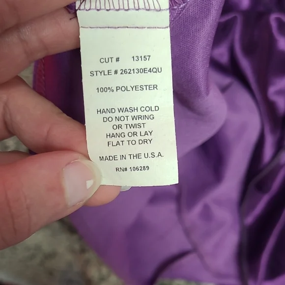 Trixxi Purple Backless Dress - Picture 5 of 5